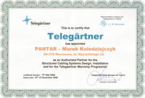 Certyfikat Telegartner